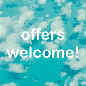 offers and bundles are welcome! ✨